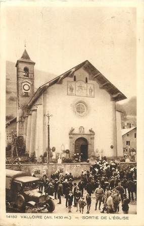 CPA FRANCE 73 "Valloire, sortie de l'église"