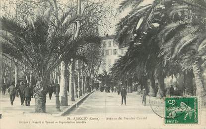 / CPA FRANCE 20 "Ajaccio, av du premier consul"