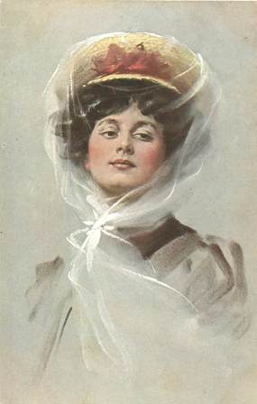 CPA LA FEMME dessinée