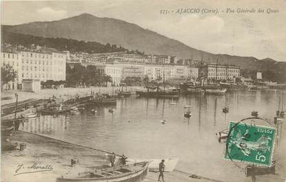 / CPA FRANCE 20 "Ajaccio, vue générale des quais"