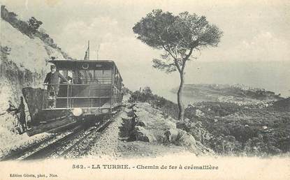 CPA FRANCE 06 "La Turbie, chemin de fer à crémaillère"