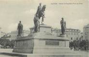 20 Corse / CPA FRANCE 20 "Ajaccio, Statue de Napoléon 1er et ses frères"