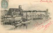 13 Bouch Du Rhone CPA FRANCE 13 "La Ciotat, L'Eglise et le quai Ganteaume"