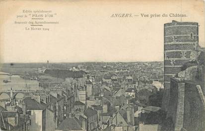 CPA FRANCE 49 "Angers, vue prise du château"