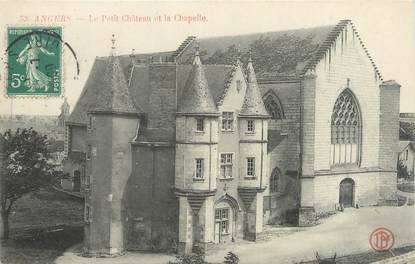 CPA FRANCE 49 "Angers, le petit château château et la chapelle"