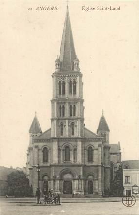 CPA FRANCE 49 "Angers, église Saint Laud"