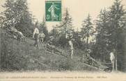 38 Isere CPA FRANCE 38 "Allevard Les Bains, descente en traineau de Brame Farine"