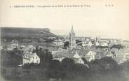 14 Calvado CPA FRANCE 14 "Arromanches, vue générale de la ville et de la falaise de Tracy"