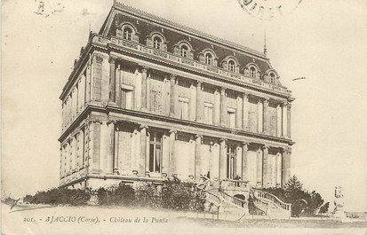 / CPA FRANCE 20 "Ajaccio, château de la Punta"
