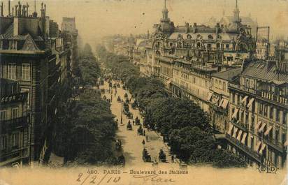 CPA FRANCE 75002 "Paris, boulevard des italiens"