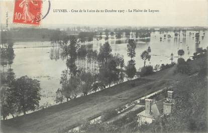 CPA FRANCE 37 "Luynes, la plaine" / INONDATION 1907