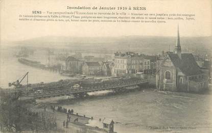 CPA FRANCE 89 "Sens" / INONDATION 1910