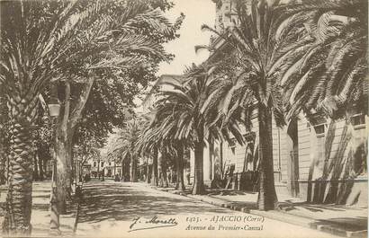 / CPA FRANCE 20 "Ajaccio, avenue du premier consul"