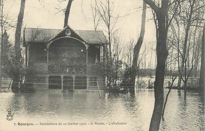 CPA FRANCE 18 "Bourges, à Venise, l'Orchestre" / INONDATION 1910