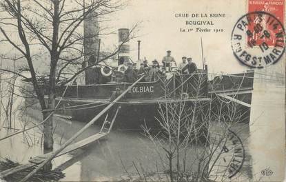 CPA FRANCE 78 "Bougival" / BATEAU / INONDATION 1910