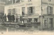 78 Yveline CPA FRANCE 78 "Pont Marly, une passerelle rue Saint Louis" / INONDATION 1910