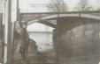 CPA FRANCE 92 "Nanterre, le pont de Biais" / INONDATION 1910