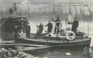 92 Haut De Seine CPA FRANCE 92 "Puteaux, départ des sauveteurs d'Etaples" / INONDATION 1910