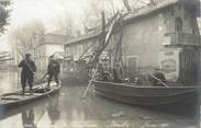 92 Haut De Seine CARTE PHOTO FRANCE 92 "Neuilly, rue du Bois de Boulogne" / INONDATION 1910