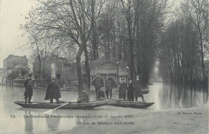 CPA FRANCE 92 "L'Octroi de Neuilly sur Seine" / INONDATION 1910