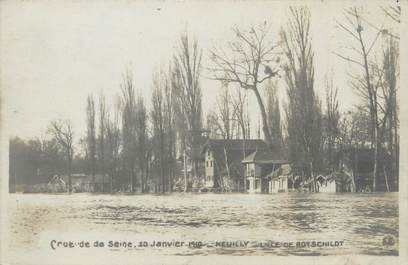 CPA FRANCE 92 "Neuilly, l'Ile de Rotschildt" / INONDATION 1910