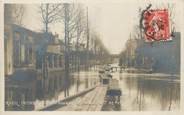 92 Haut De Seine CPA FRANCE 92 "Rueil, au bout de l'avenue du chemin de fer" / INONDATION 1910