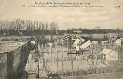 CPA FRANCE 92 "Rueil, ensemble des Etablissements Gallins" / INONDATION 1910