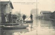 92 Haut De Seine CPA FRANCE 92 "Boulogne Billancourt, la rue des peupliers" / INONDATION 1910