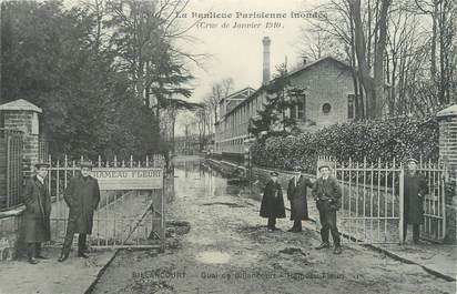 CPA FRANCE 92 "Boulogne Billancourt, quai de Billancourt" / INONDATION 1910