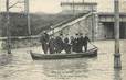 CPA FRANCE 93 "Saint Denis, un des canots transbordeurs / INONDATION 1910