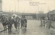93 Seine Saint Deni CPA FRANCE 93 "Saint Denis, rue et pont de la Briche" / INONDATION 1910