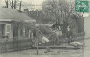 93 Seine Saint Deni CPA FRANCE 93 "Ile Saint Denis, un sauvetage passage Davy" / INONDATION 1910