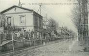 93 Seine Saint Deni CPA FRANCE 93 "Ile Saint Denis, quai d'Argenteuil, une passerelle du Génie" / INONDATION 1910