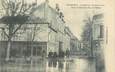 CPA FRANCE 94 "Champigny, place du marché et rue de l'église" / INONDATION 1910