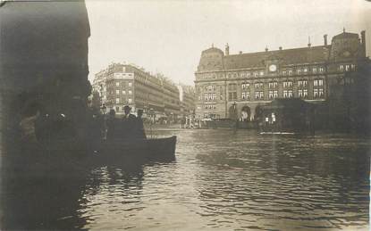 CARTE PHOTO FRANCE 75 "Paris" / INONDATION 1910