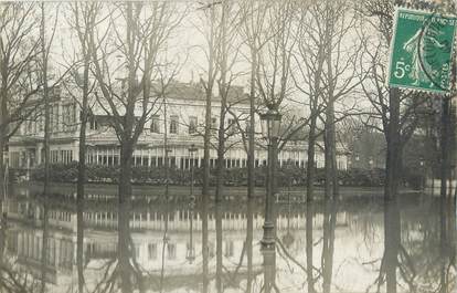 CARTE PHOTO FRANCE 75008 "Paris" / INONDATION 1910