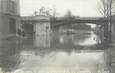 CARTE PHOTO FRANCE 75007 "Paris, porte de Versailles sous le pont du chemin de fer" / INONDATION 1910