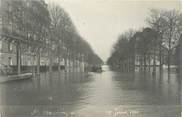 75 Pari CARTE PHOTO FRANCE 75008 "Paris, avenue Montaigne" / INONDATION 1910