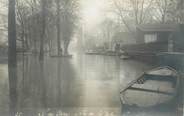 75 Pari CARTE PHOTO FRANCE 75 "Paris, Ile de la Jatte" / INONDATION 1910