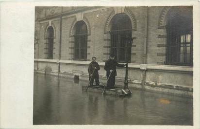 CARTE PHOTO FRANCE 75 "Paris" / INONDATION 1910