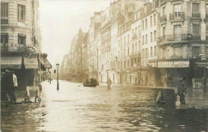 CARTE PHOTO FRANCE 75 "Paris" / INONDATION 1910