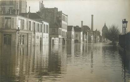 CARTE PHOTO FRANCE 75 " Paris" / INONDATION 1910