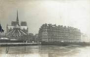 75 Pari CARTE PHOTO FRANCE 75 "Paris, Notre Dame" / INONDATION 1910