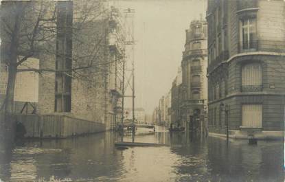 CARTE PHOTO FRANCE 75 "Paris " / INONDATION 1910