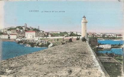 CPA FRANCE 06 "Cannes, le phare et la jetée"