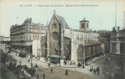 CPA FRANCE 69 "Lyon, plage des Cordeliers, église Saint Bonaventure"