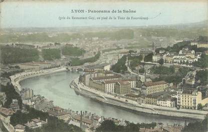 CPA FRANCE 69 "Lyon, panorama de la Saône"