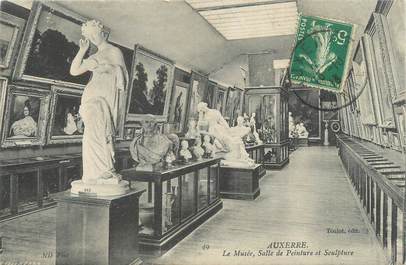 CPA FRANCE 89 "Auxerre, le musée, salle de peinture et sculpture"