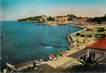 / CPSM FRANCE 06 "Saint Cap Ferrat, midi plage et vue sur St Hospice"