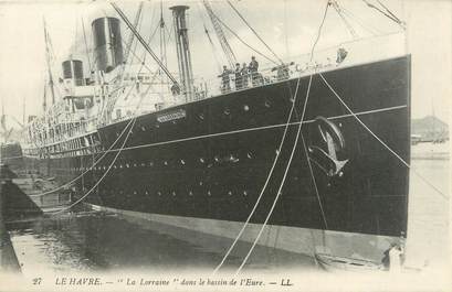 CPA FRANCE 76 "Le Havre, la Lorraine dans le bassin de l'Eure"